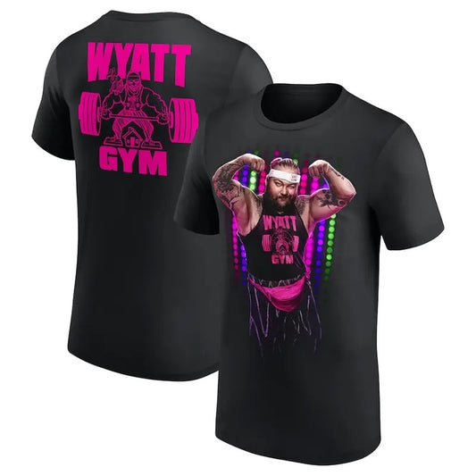 Wyatt Gym Double Sided Graphic T-Shirt, Bray Wyatt Gym Flex Shirt, Professional Wrestler Fan Gift For Men Women Unisex...