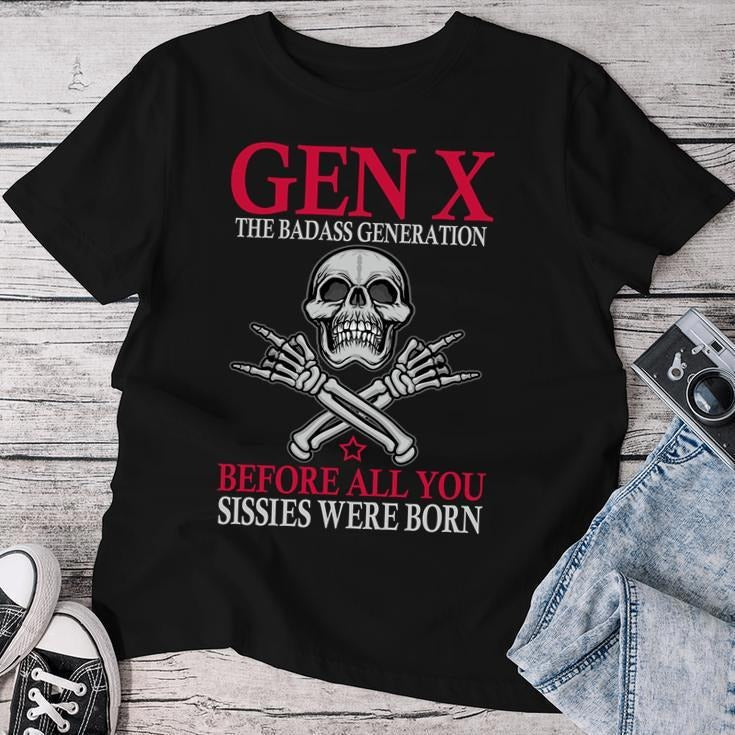 X Generation Before All You Sissie Were Born Skull Rock Hand Shirt Gen-x Shirt Funny Gen X Tee Skull Rock Hand T-shirt ...