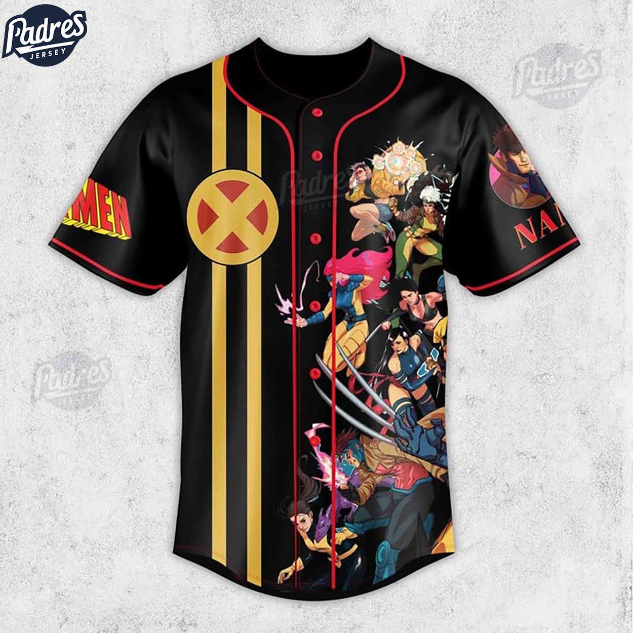 X-Men 97 Gambit Baseball Jersey - Padres Jersey Oasis: Elevate Your Baseball Style Game T-Shirts, Hoodie,... (Image 2)