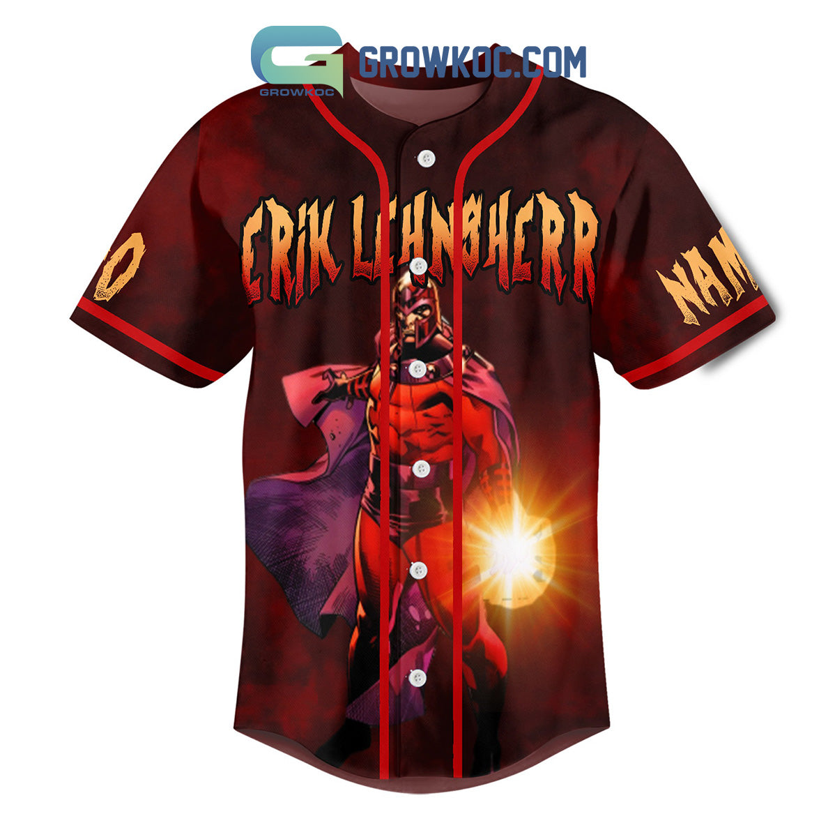 X-Men The Magneto War Magneto Was Right Erik Lehnsherr Personalized Baseball Jersey