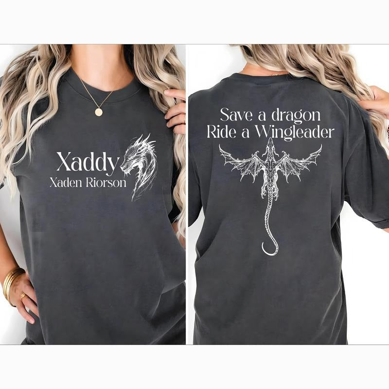 Xaddy Shirt, Xaden Riorson Shirt, Xaden Fourth Wing Shirt, Fourth Wing Merch, Iron Flame Tees, Rebecca Yarros...