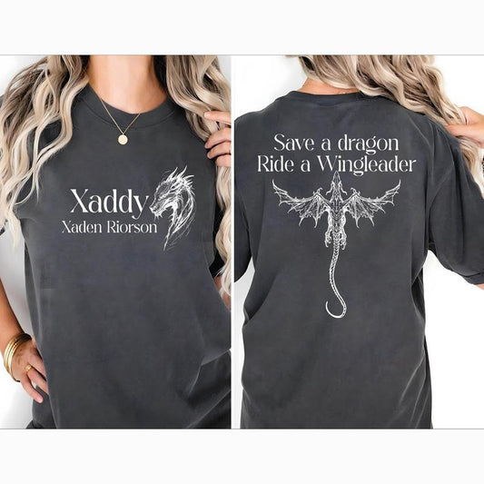 Xaddy Shirt, Xaden Riorson Shirt, Xaden Fourth Wing Shirt, Fourth Wing Merch, Iron Flame Tees, Rebecca Yarros...