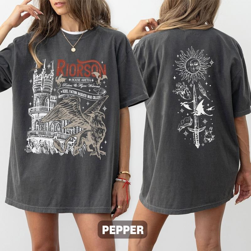 Xaden Riorson Comfort Color Shirt, Iron Flame Fan Shirt, Fourth Wing Inspired, Dragon Rider Bookish, Basgiath War College...