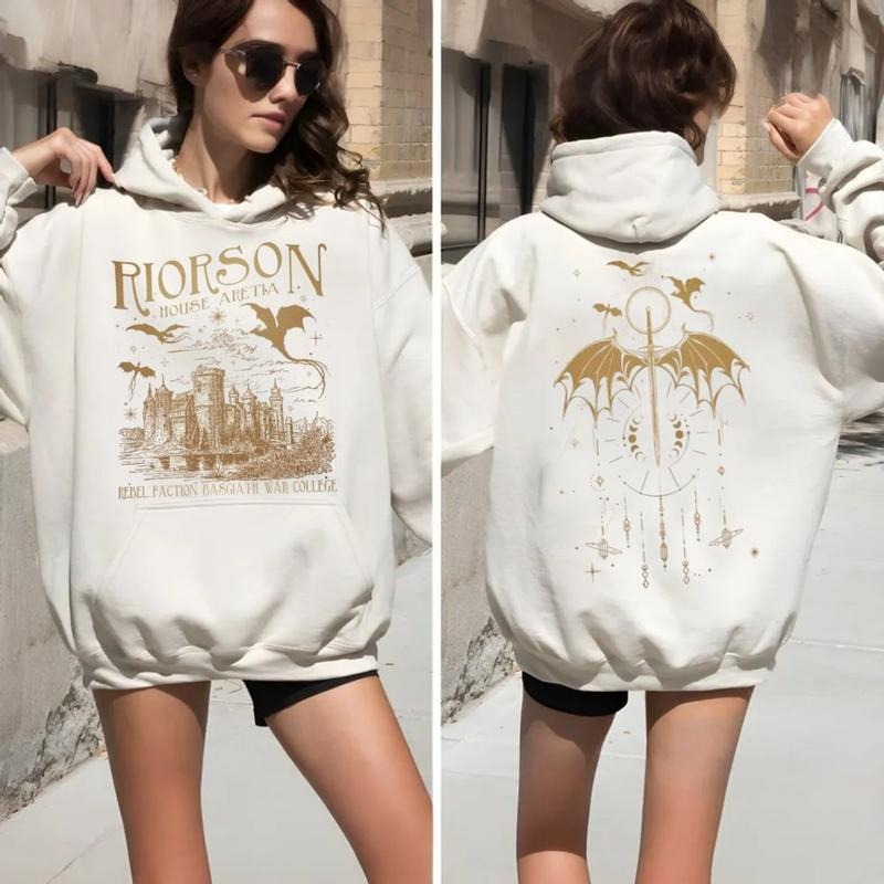 Xaden Riorson House Shirt, Fourth Wing Sweatshirt, Dragon Rider Bookish, Iron Flame Hoodie, Basgiath War College, Violet...
