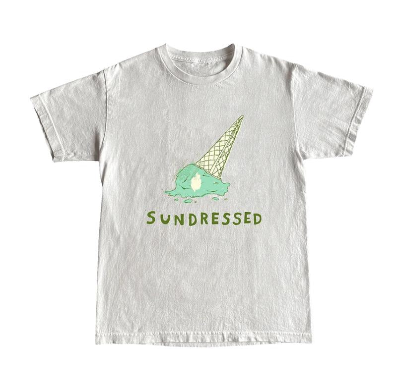 Y2k Ice Cream White T-Shirt - y2k tshirt-Unisex T Shirt