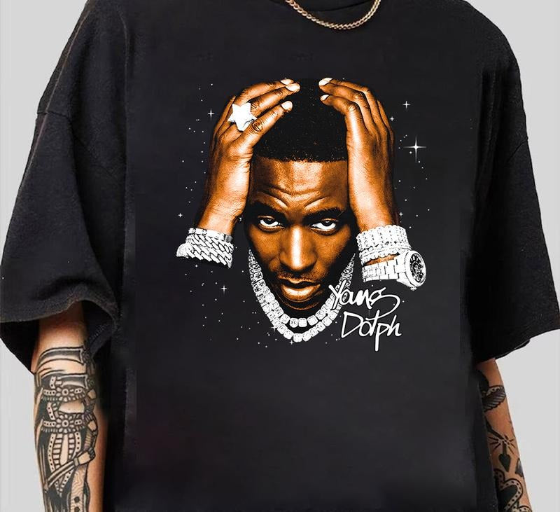 YOUNG DOLPH T-SHIRT Rare Rap Tee Tour Concert Hip Hop Shirt Unisex T-Shirt Hoodie, Sweatshirt | WearSparks.com