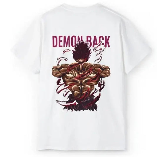 YUJIRO HANMA GYM Demon Back - Baki Shirt oversized pump cover - gym - fitness - anime