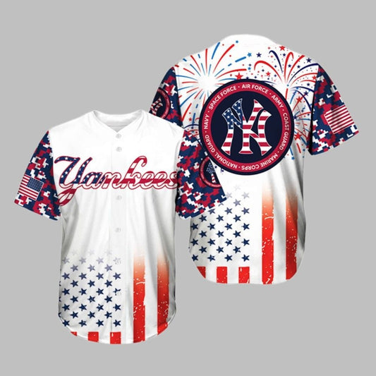 Yankees 4th of July Military Jersey 2025 - Grishko.com T-Shirts, Hoodie, Sweatshirt | WearSparks.com (Image 1)