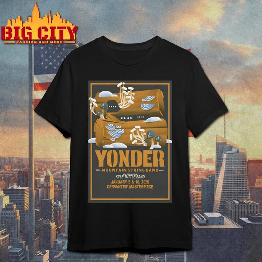 Yonder Mountain String Band Denver Event On Jan 9-10 2026 Poster shirt