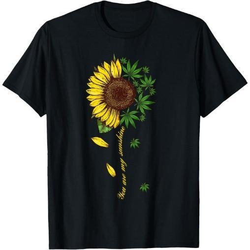 You Are My Sunshine Sunflower Weed T-Shirt Made in USA Hoodie, Sweatshirt | WearSparks.com