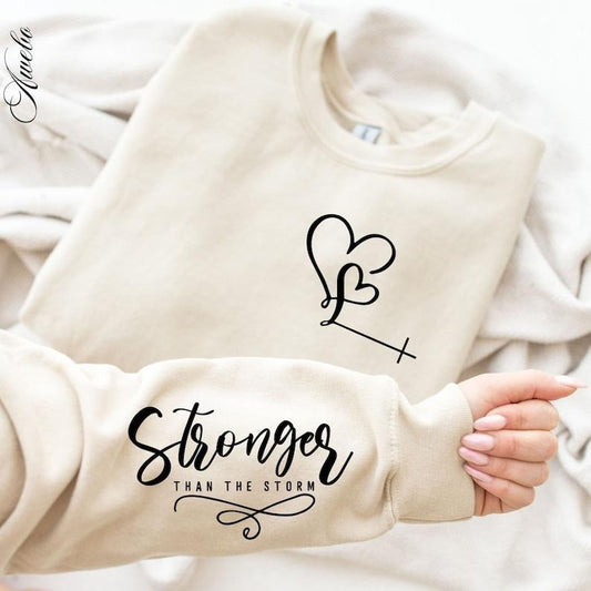 You Are Stronger Than The Storm  Sweatshirt, Boho Self Care  Sweatshirt, Hoodie and Sweater; T-shirt Cotton Menswear...