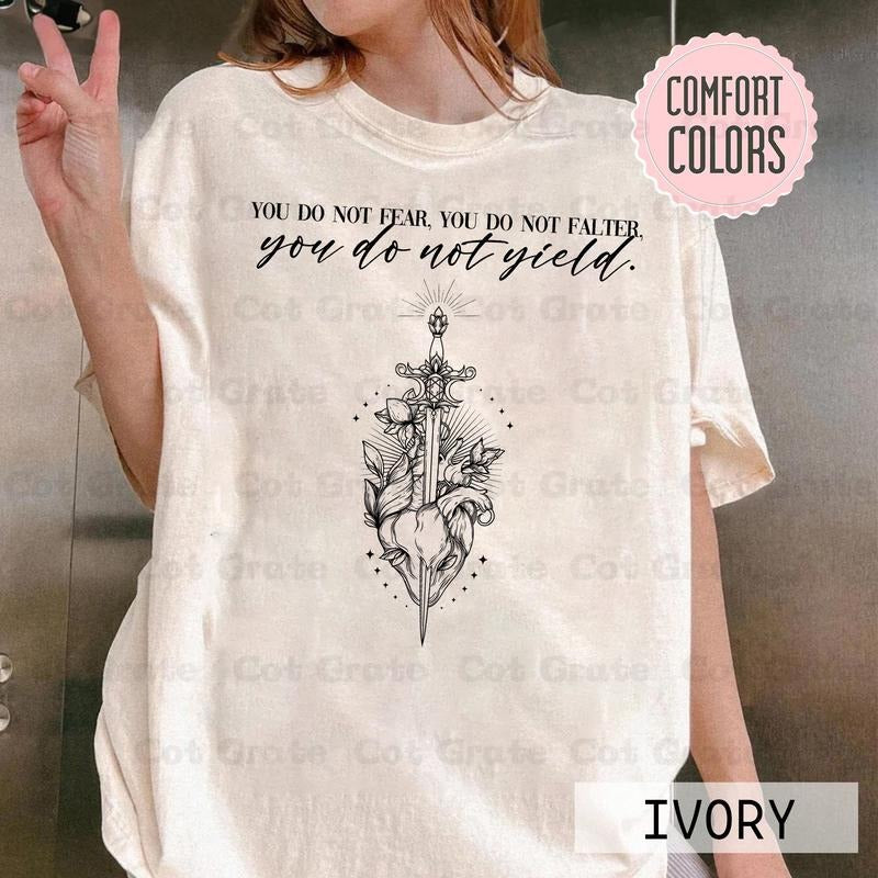 You Do Not Yield Shirt - Aelin Galathynius Fireheart Best Price Hoodie, Sweatshirt | WearSparks.com