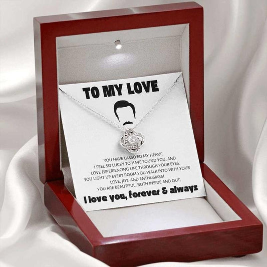 You Have Lasso'ed My Heart Necklace, To My Love Necklace, Funny Necklace, Gift For Wife, Girlfriend, Soulmate, Love...