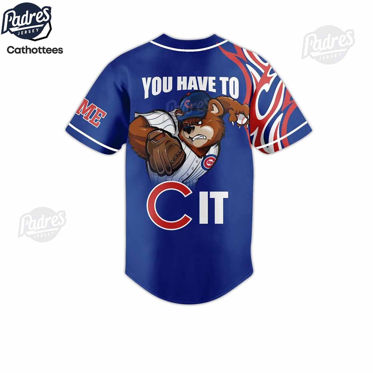 You Have To It Chicago Cubs Custom Baseball Jersey Style - Padres Jersey Oasis: Elevate Your Baseball Style... (Image 3)