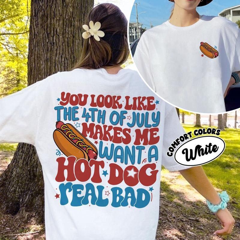 You Look Like The 4th Of July Funny 4th July Fourth Of July Shirt 2 Sided Shirt Hoodie, Sweatshirt | WearSparks.com