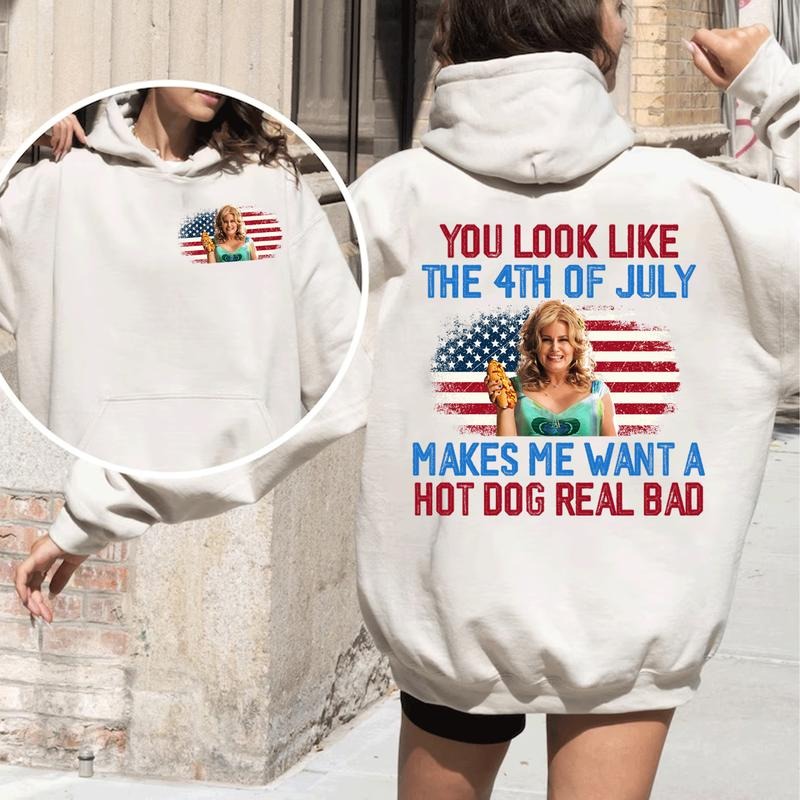You Look Like The 4th Of July Makes Me Want A Hot Dog Real Bad Shirt, Funny Fourth Of July Shirt Hoodie, Sweatshirt