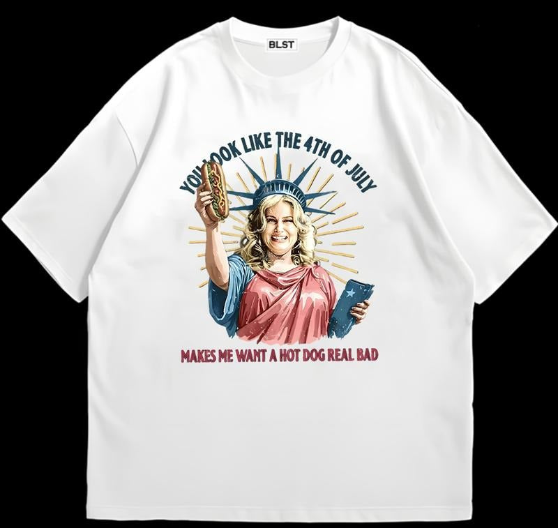 You Look Like the 4th of July T-Shirt HipHop Style Retro Vibes Retro Vintage Hoodie, Sweatshirt | WearSparks.com