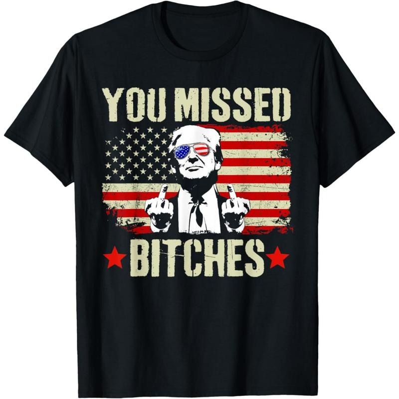 You Missed Shirt, You Missed Trump 2024 TShirt You Missed T-Shirt .made in usa Hoodie, Sweatshirt | WearSparks.com