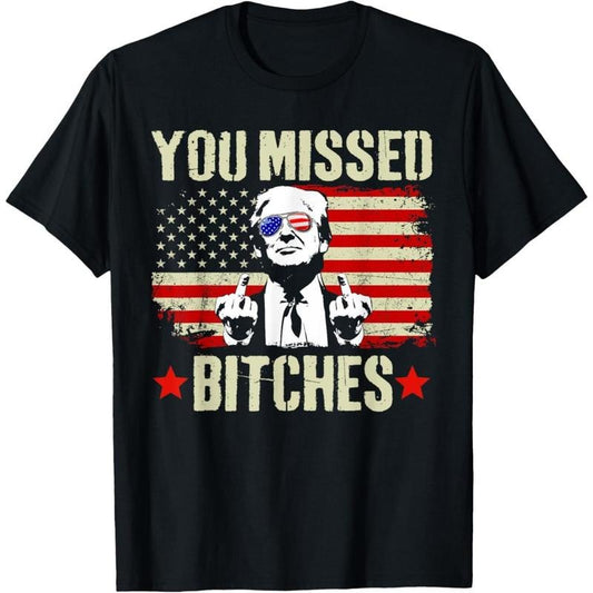 You Missed Shirt, You Missed Trump 2024 TShirt You Missed T-Shirt .made in usa Hoodie, Sweatshirt | WearSparks.com