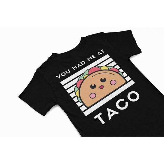 You had me at taco T-Shirt, Cute kawaii taco Tee, quirky food quote, Mexican vacation shirt gift, quirky food humour...