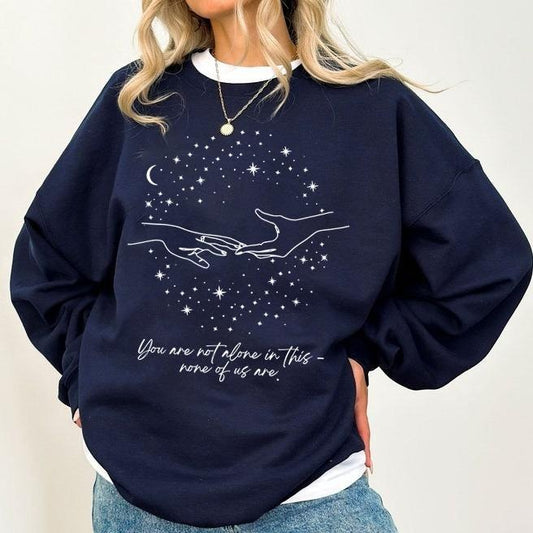 You're Not Alone In This Sweatshirt, Astarion Approves Sweatshirt, Baldur's Gate sweatshirt, Astarion tattoo wear, bg3...