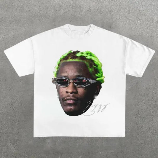 Young Thug Green T-Shirt, Music Rap Tee, Pop, Hip Hop, R&B, Y2k, Unisex T-Shirt, Gift For Men Women Womenswear Menswear...
