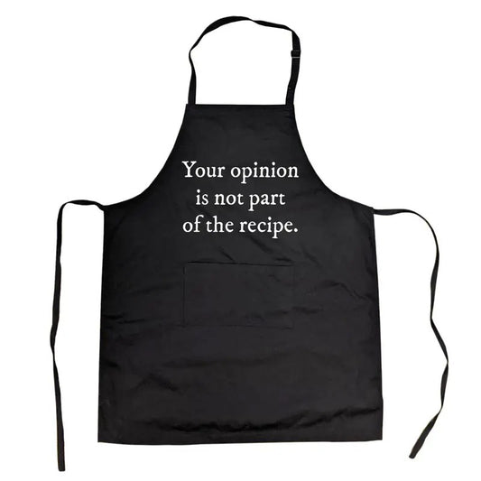 Your Opinion Is Not Part of the Recipe Cookout Apron Funny Sarcastic Kitchen Chef Novelty Smock Funny Aprons Sarcastic...