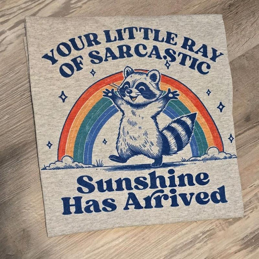 Your little ray of sarcastic sunshine has arrived Graphic Tee or Sweatshirt Hoodie | WearSparks.com