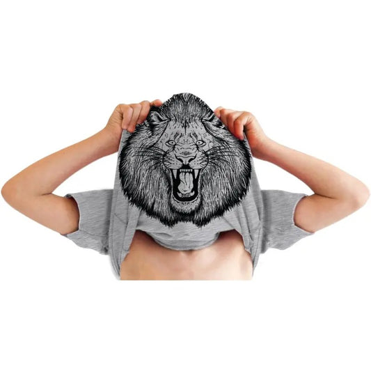 Youth Ask Me About My Lion Flip T Shirt Funny Crazy Cat Flipover Tee for Kids Funny T Shirts Animal Tops for Kids Funny...