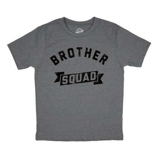 Youth Brother Squad T Shirt Funny Awesome Bro Sibling Joke Tee For Kids Funny T Shirts Funny Brother Short Sleeve Novelty...