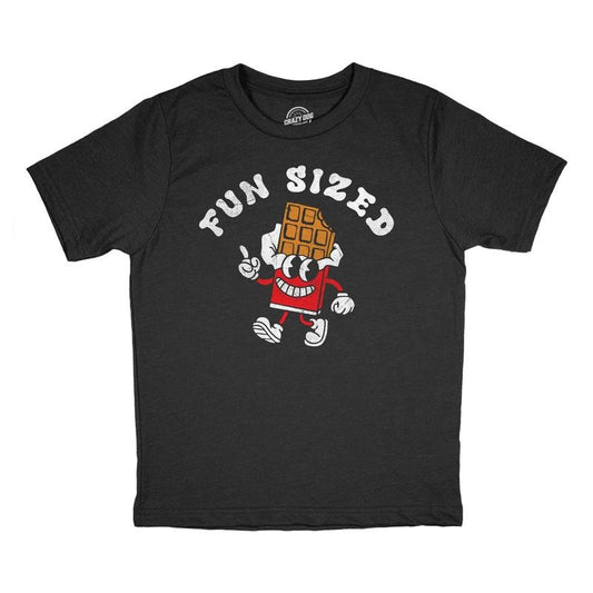 Youth Funny T Shirts Fun Sized Sarcastic Candy Bar Graphic Novelty Tee For Kids Funny T Shirts Sarcastic Tops for Kids...