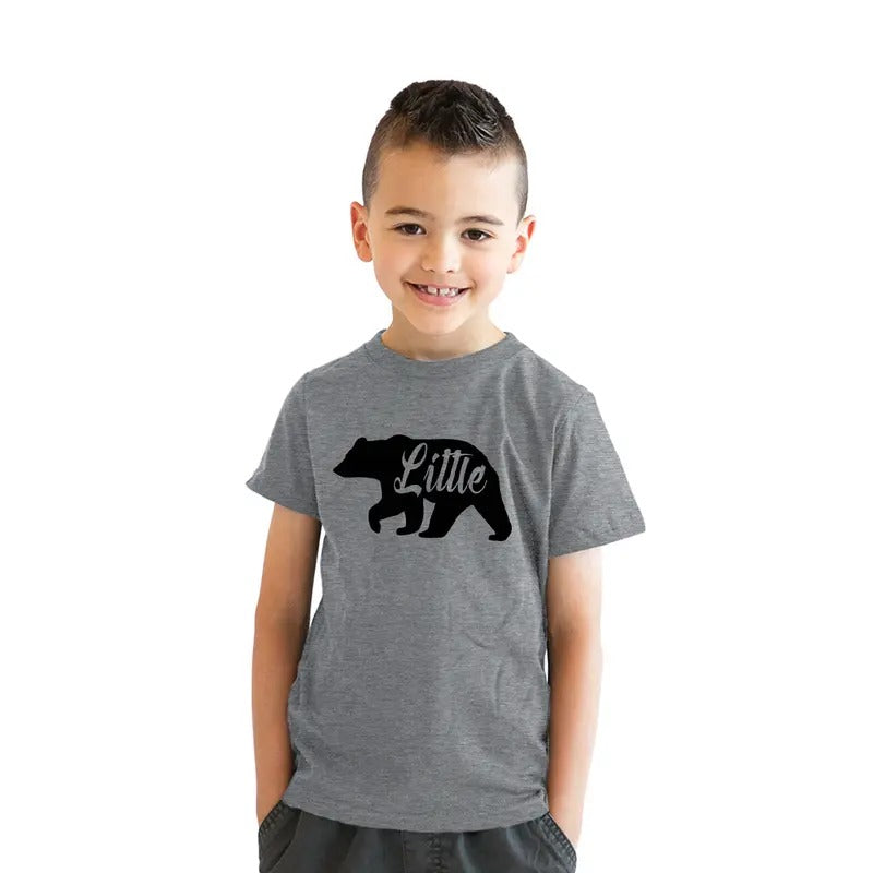 Youth Little Bear Cute Gift for Children Brother Funny Novelty Family T shirt Funny T Shirts Funny Animal Short Sleeve...