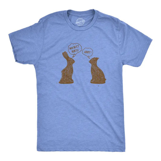Youth My Butt Hurts T Shirt Funny Easter Kids Chocolate Bunny Sarcastic Gift Tee Funny T Shirts Easter Tops for Kids...