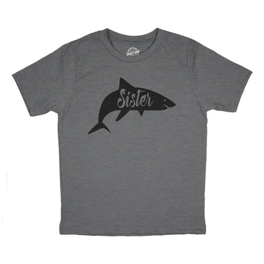 Youth Sister Shark T Shirt Funny Beach Summer Vacation Family Tee For Kids Funny T Shirts Shark Tops for Kids Funny...