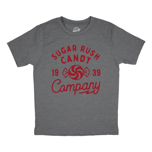 Youth Sugar Rush Candy Company T Shirt Funny Cute Sweet Treat Tee For Kids Funny T Shirts Funny Food T Shirt Novelty T...