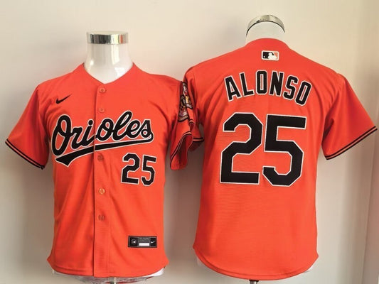 Youth Baltimore Orioles #25 Pete Alonso Youth Orioles Orange 25