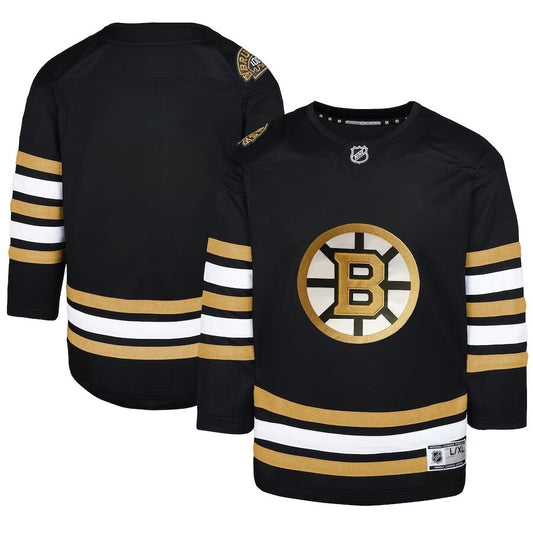 Youth Boston Bruins 100th Anniversary Premier Jersey - Black