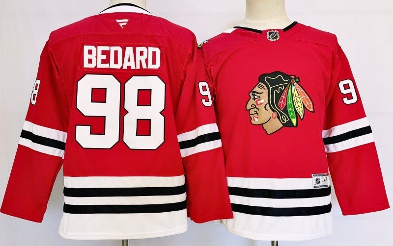 Youth Chicago Blackhawks #98 Connor Bedard Youth
