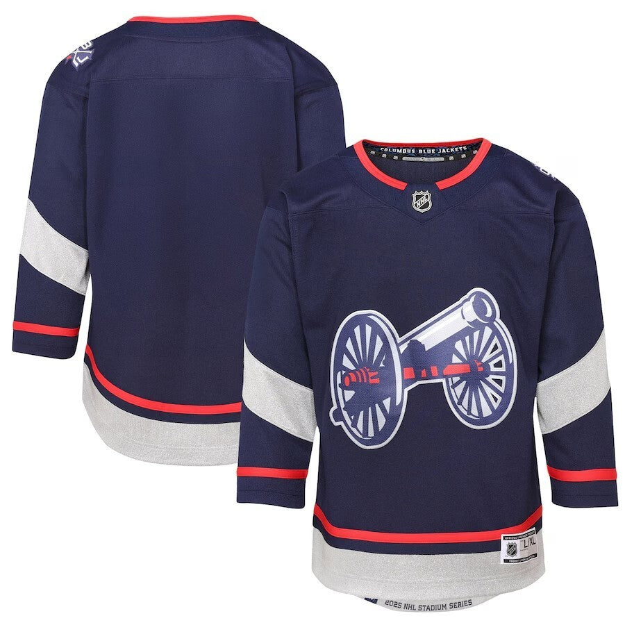 Youth Columbus Blue Jackets 2025 NHL Stadium Series Premier Jersey - Navy
