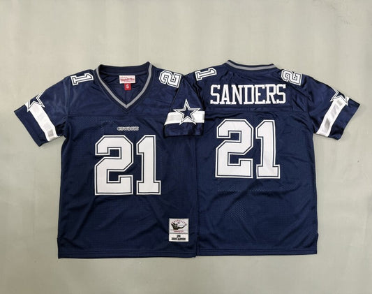 Youth Dallas Cowboys #21 Deion Sanders Cowboys Team Youth Style 1