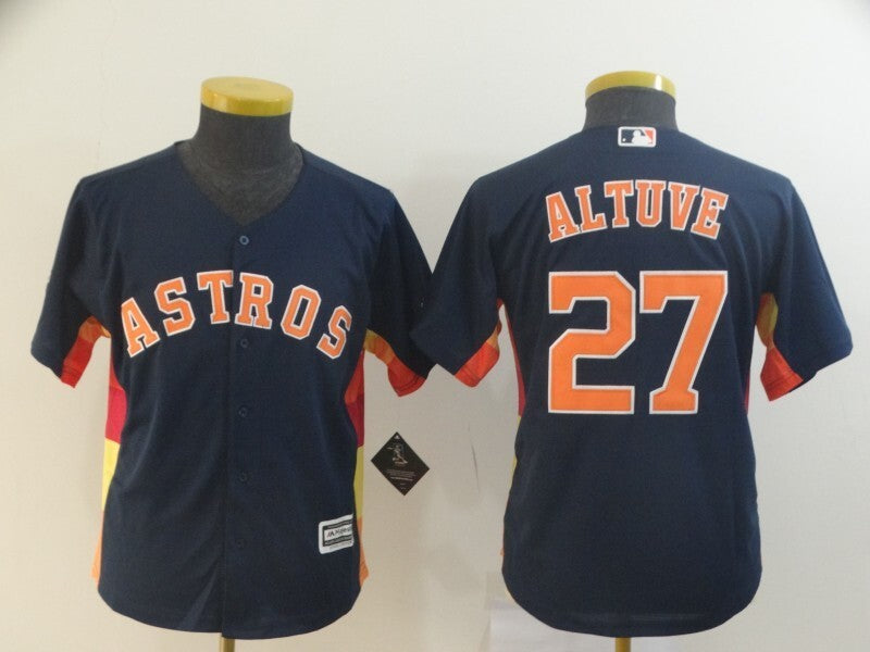Youth Houston Astros #27 Jose Altuve Style 1