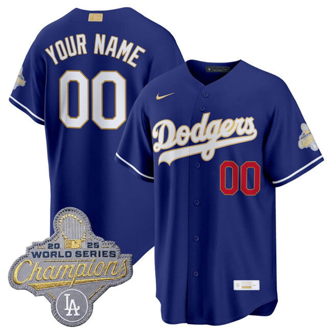 Youth Los Angeles Dodgers ACTIVE PLAYER Custom Royal 2026 Alternate Gold Collection