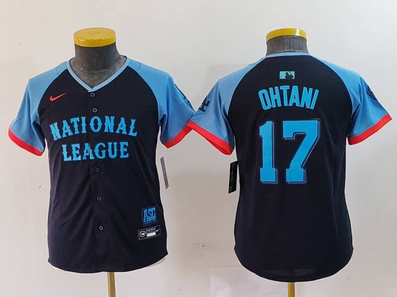 Youth Los Angeles Dodgers #17 Shohei Ohtani Style 1