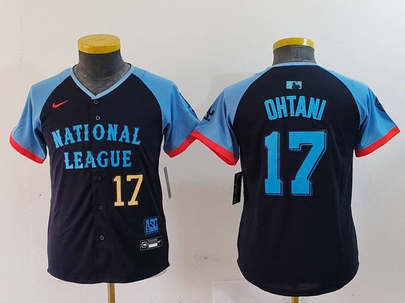 Youth Los Angeles Dodgers #17 Shohei Ohtani Style 2