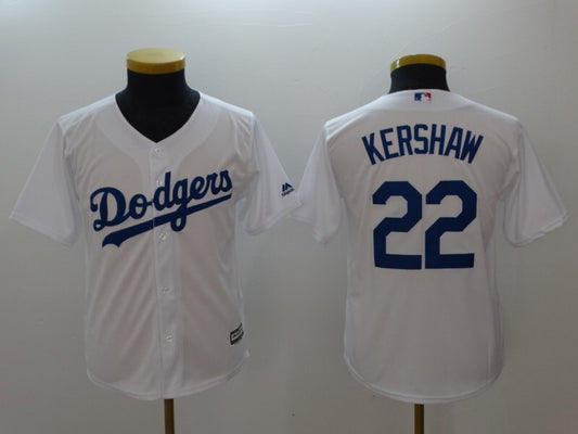 Youth Los Angeles Dodgers #22 Clayton Kershaw Style 1