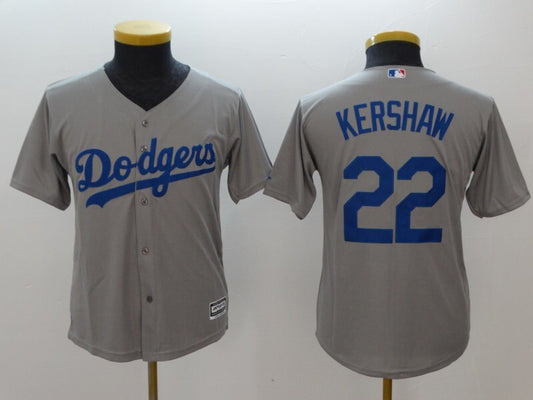 Youth Los Angeles Dodgers #22 Clayton Kershaw Style 2