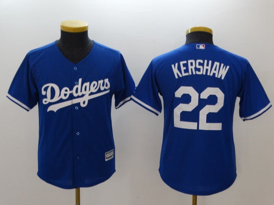 Youth Los Angeles Dodgers #22 Clayton Kershaw Style 3
