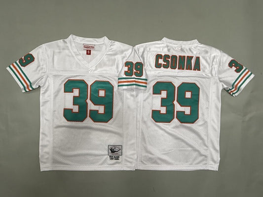 Youth Miami Dolphins #39 Larry Csonka Dolphins Youth Style 3