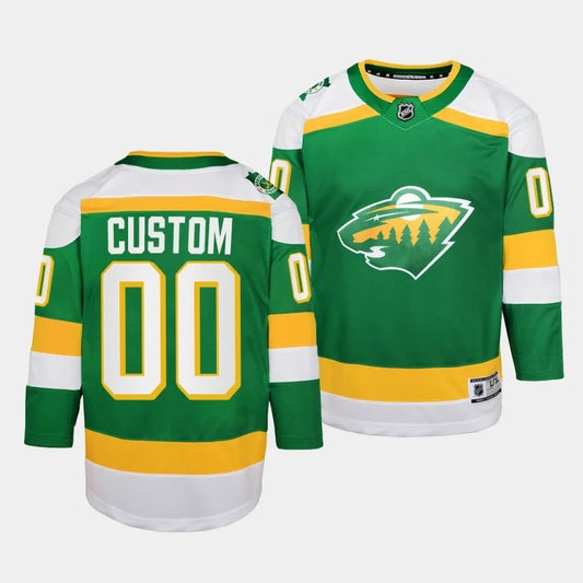 Youth Minnesota Wild 2023-24 The 78S Alternate Green Jersey