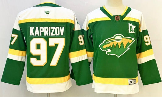 Youth Minnesota Wild #97 Kirill Kaprizov Youth Style 1